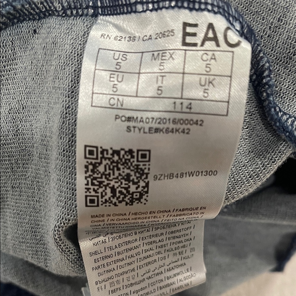 GUESS Kids Dark Blue Denim Dress 5T - Picture 7 of 7